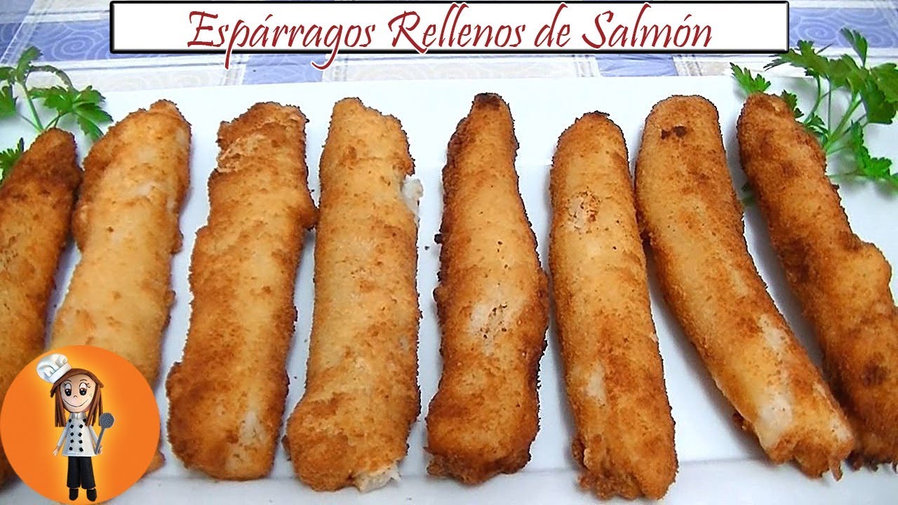 Espárragos rellenos de Salmón | Receta de Cocina en Familia
