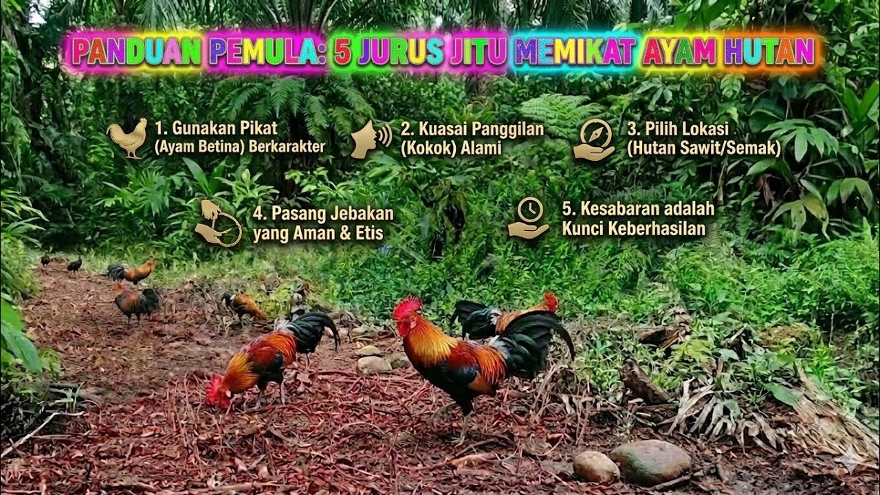 5 Jurus Jitu Memikat Ayam Hutan untuk pemula: