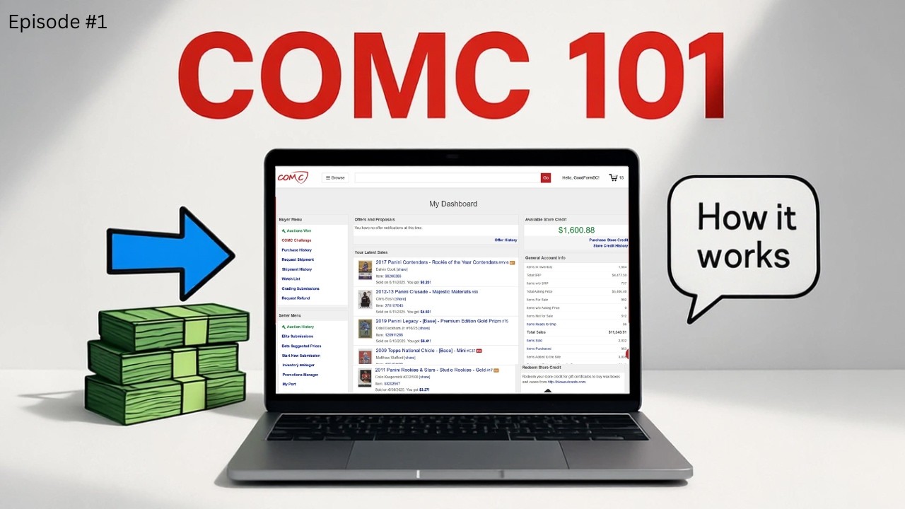 Ep1 COMC 101 | A Tutorial for Beginners | Buy, Sell, Grade & Flip Sports Cards on CheckOutMyCards