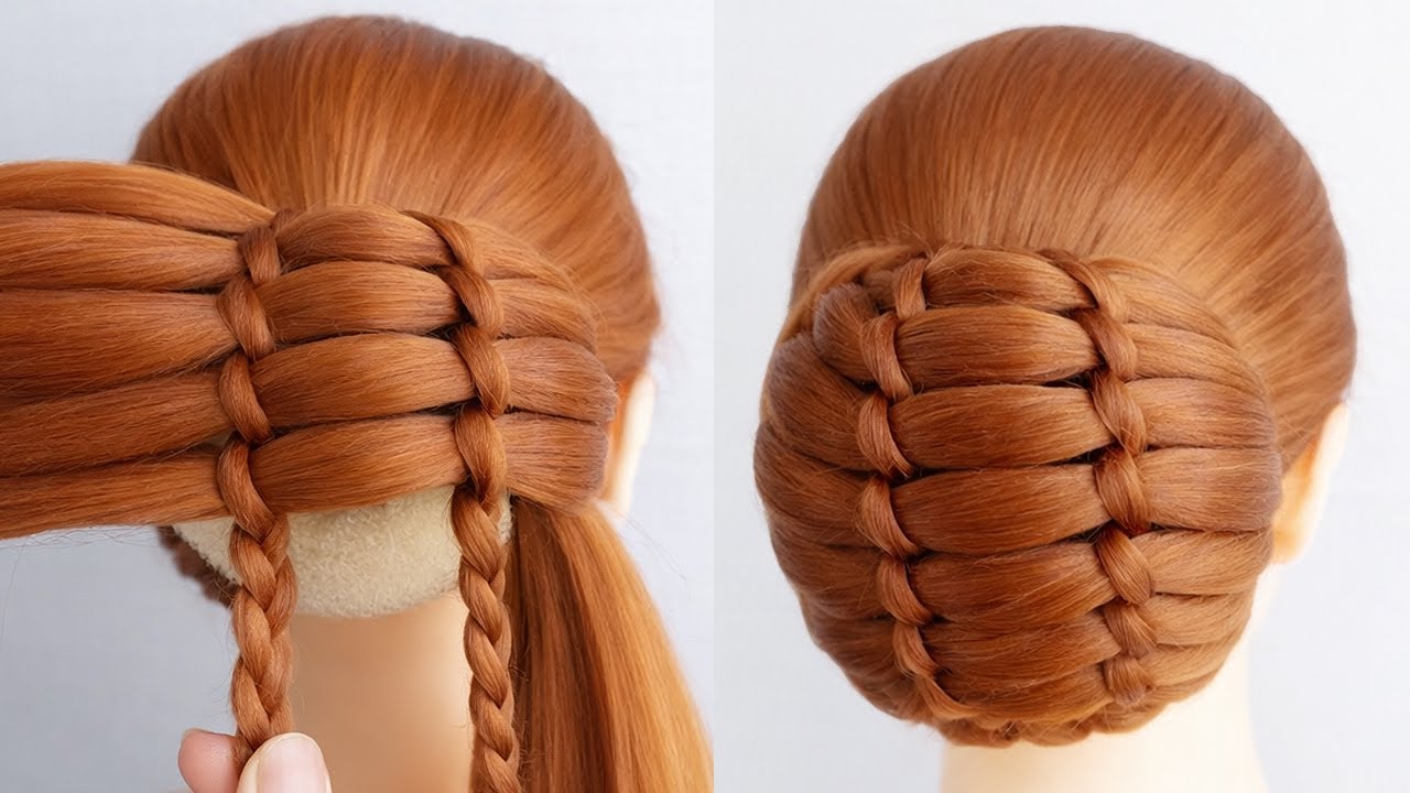New Braided Bun Hairstyle for Women | Easy Elegant Updo for Special Occasions