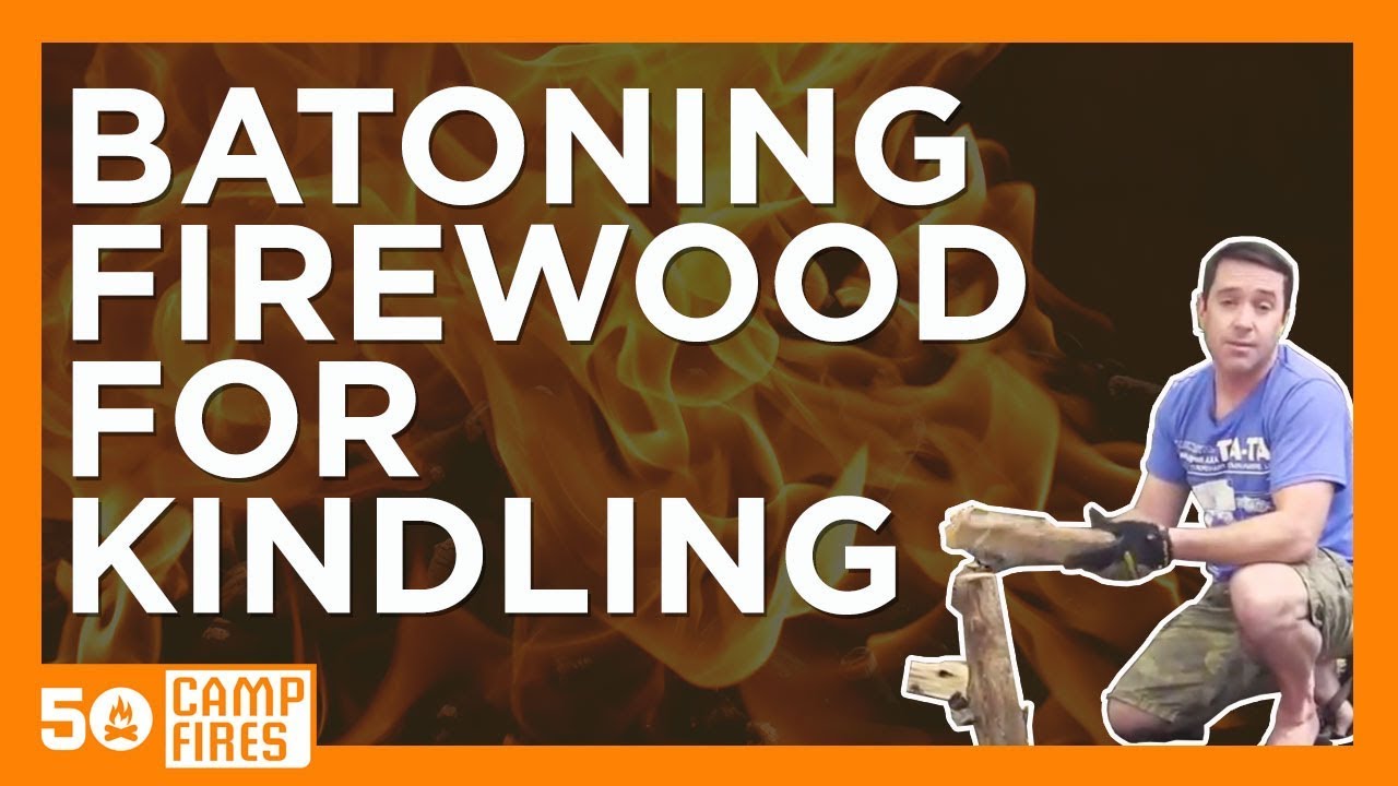 How To Baton Firewood for Kindling - Quick And Easy