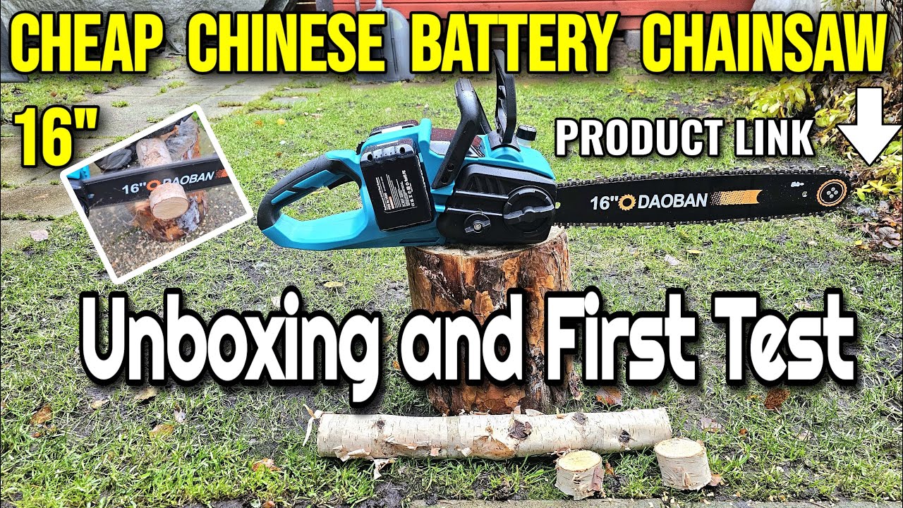 CHEAP CHINESE ALIEXPRESS BATTERY CHAINSAW MAKITA COMPATIBILITY UNBOXING AND TEST  // PRODUCT LINK