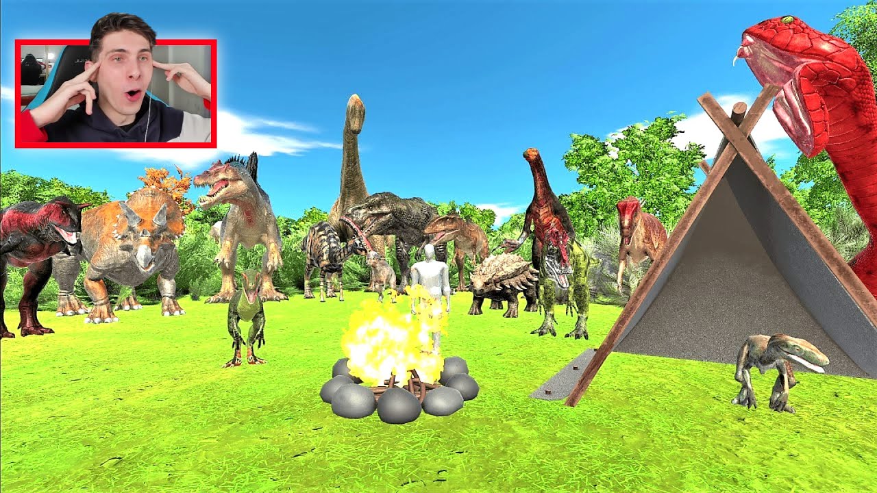 CAMPING DINOSAURIO - CONSTRUYE TU CAMPAMENTO BASE ROBUSTO - REACCION THEKALO