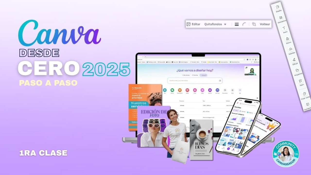 Curso COMPLETO de CANVA desde Cero | Paso a Paso 2025 |1ra Clase cómo abrir tu cuenta GRATUITA