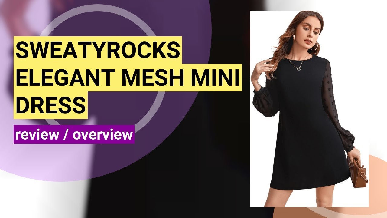 Review: SweatyRocks Women's Elegant Mesh Contrast Mini Dress
