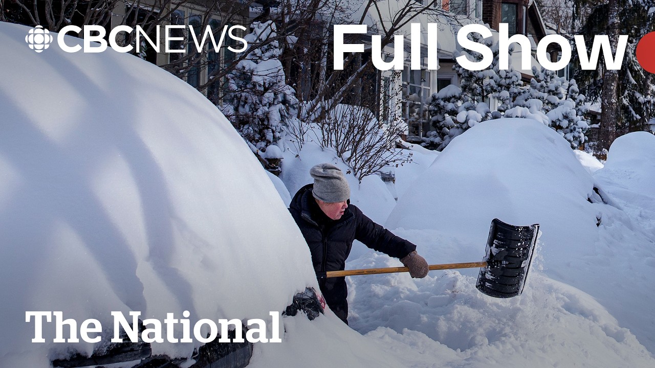 CBC News: The National | Ontario digs out after record snowfall