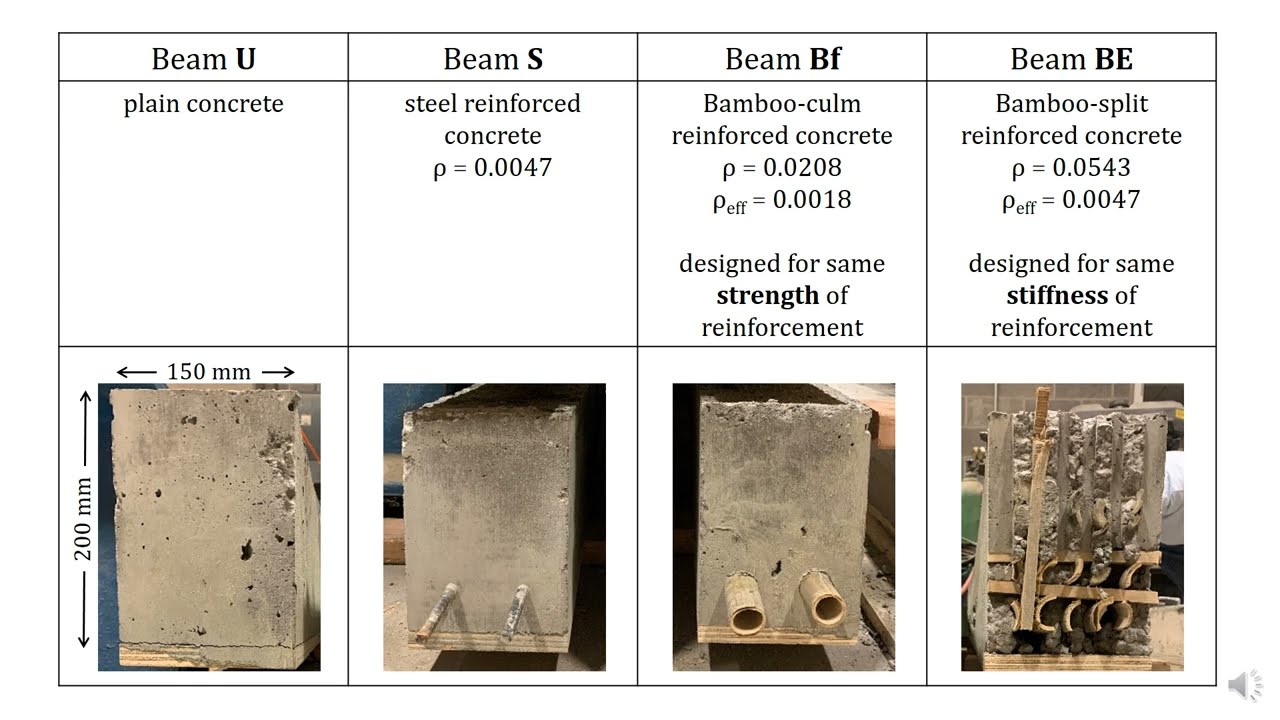 Bamboo Reinforced Concrete
