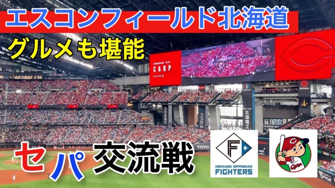 エスコンフィールド北海道「日本ハム vs 広島カープ」劇的な結末ゲームでより盛り上がりました！