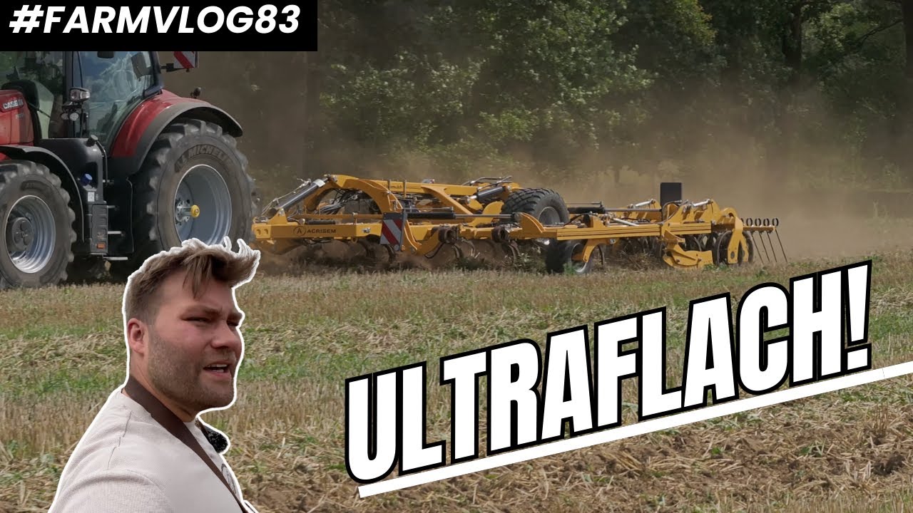 Ultraflacher Stoppelsturz mit dem Vibromulch! Fazit Getreideernte 2024, dat war nix! FARMVLOG #83