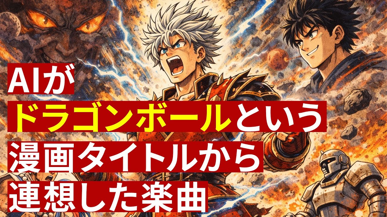 AIが「ドラゴンボール」という漫画タイトルから連想した楽曲 | AI Music Inspired by the Manga Title “Dragon Ball”