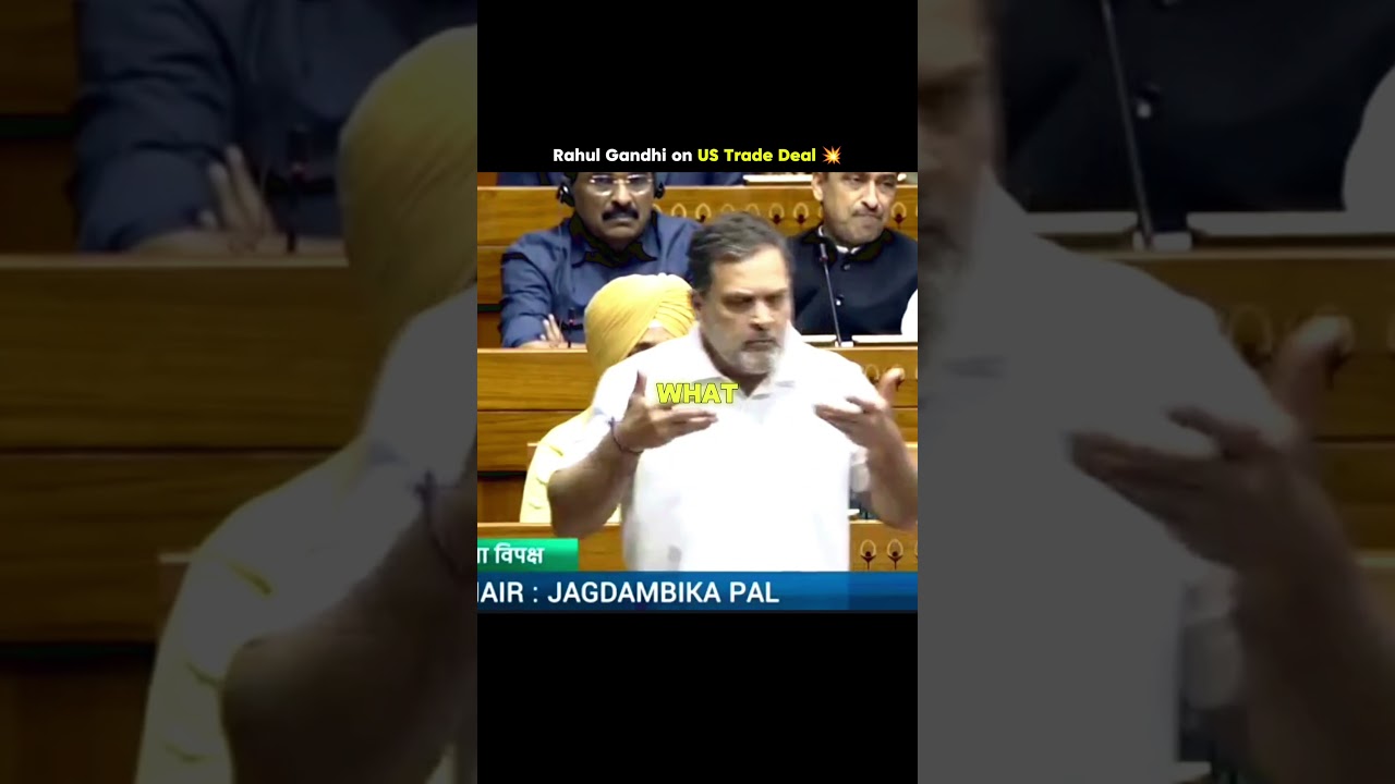 Rahul Gandhi EXPOSES Govt on US Trade Deal in Parliament | India&ndash;US Trade Debate 🔥 #ytshorts #viral