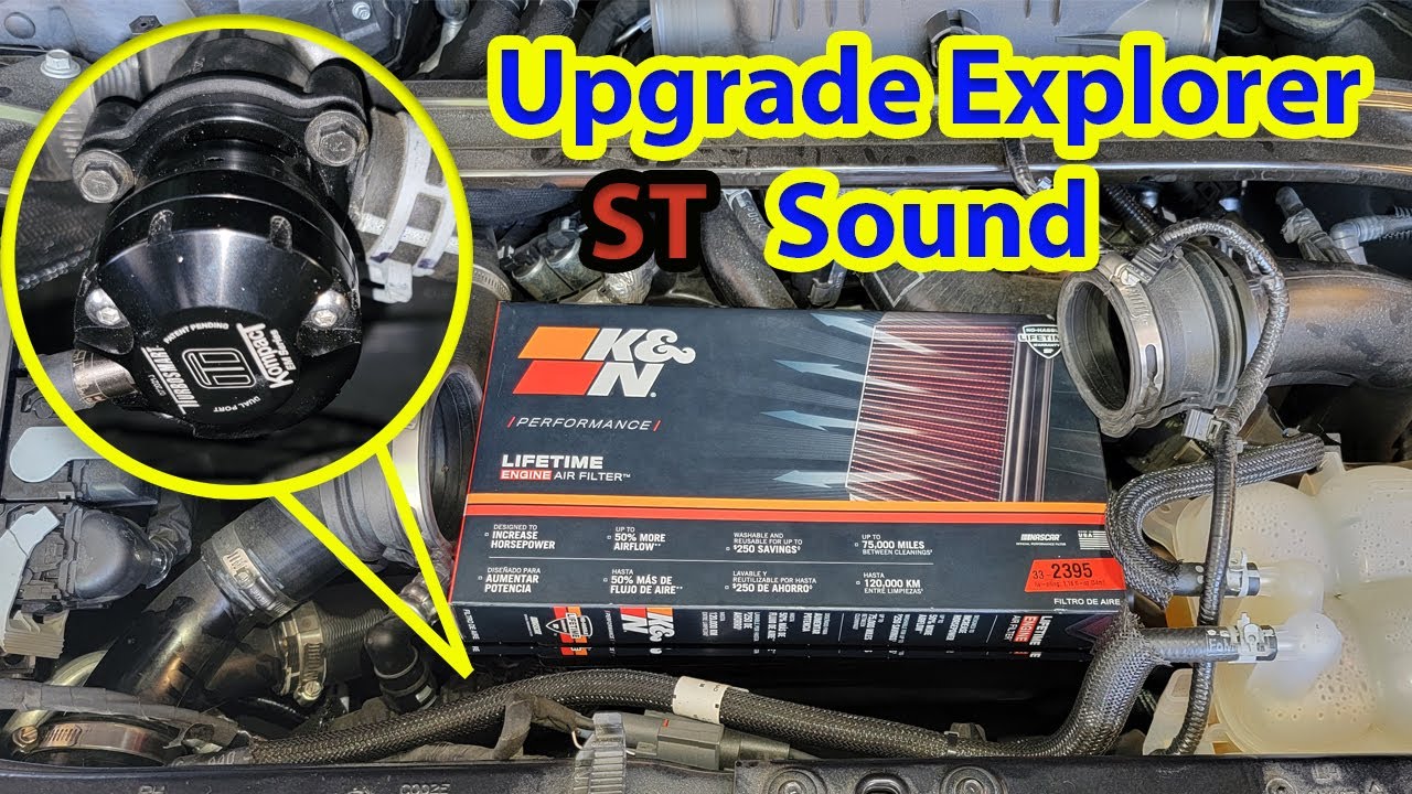 Установка Turbosmart с двумя портами VR2 BOV и K&N на Ford Exporer St 2020 года