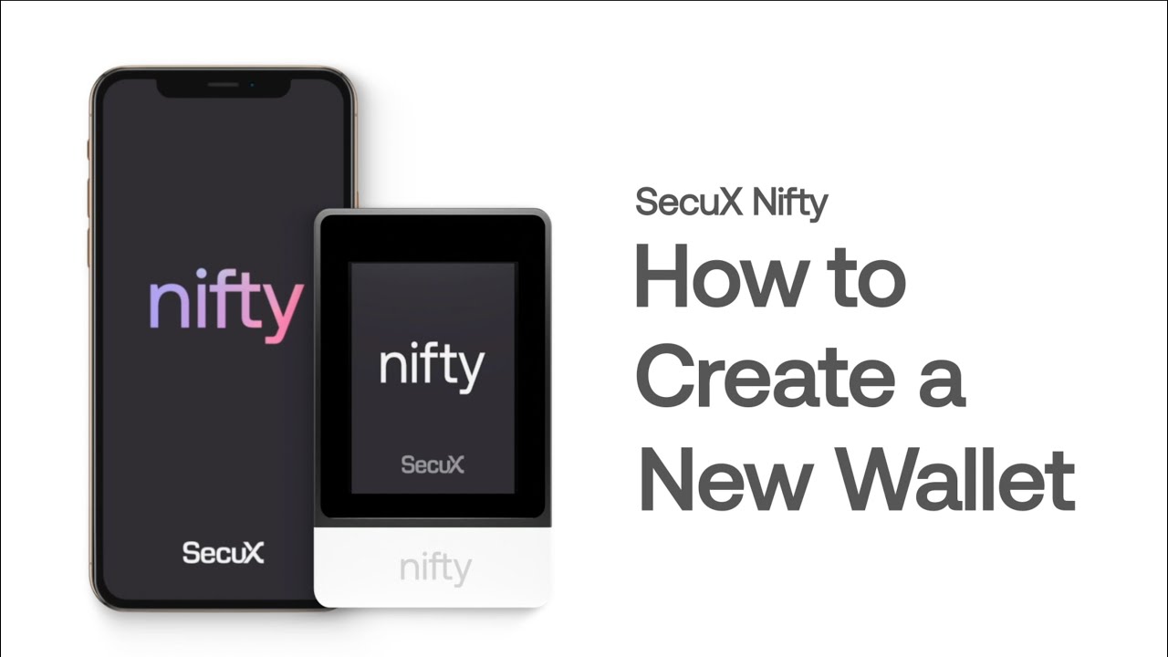 SecuX Nifty - How To Create an NFT Wallet For Beginners