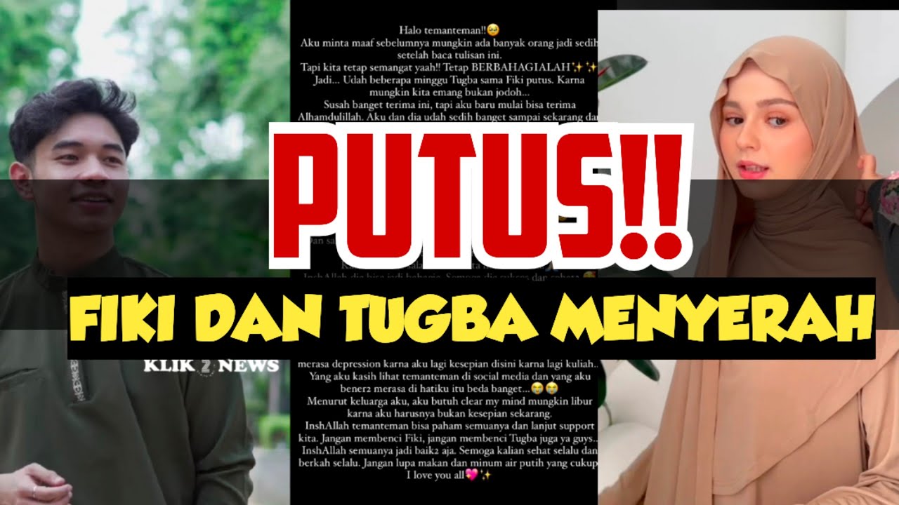 Fiki Naki dan Tugba PUTUS!!! 💔💔