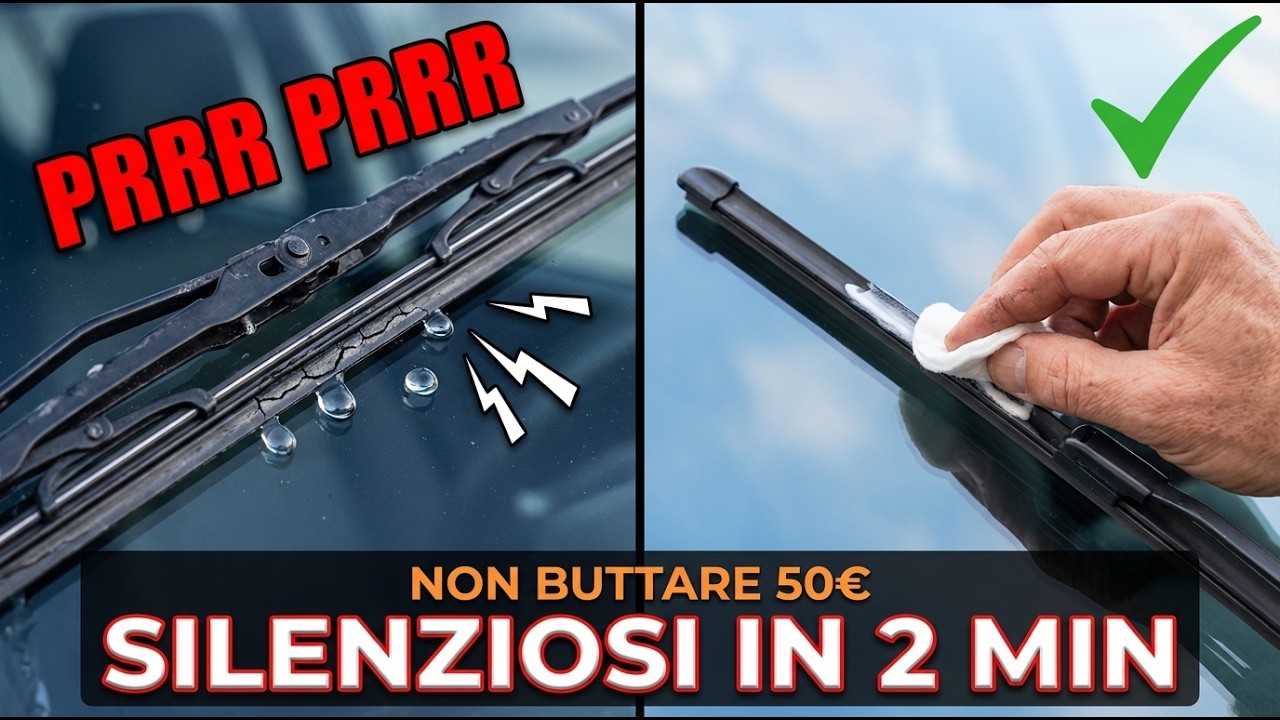 Tergicristalli Rumorosi? 1 Trucco Semplice per Avere Tergicristalli Silenziosi Subito