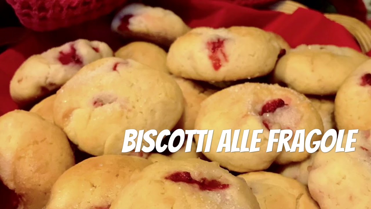 Biscotti alle Fragole 🍓 senza burro, facili, veloci e squisiti❣️