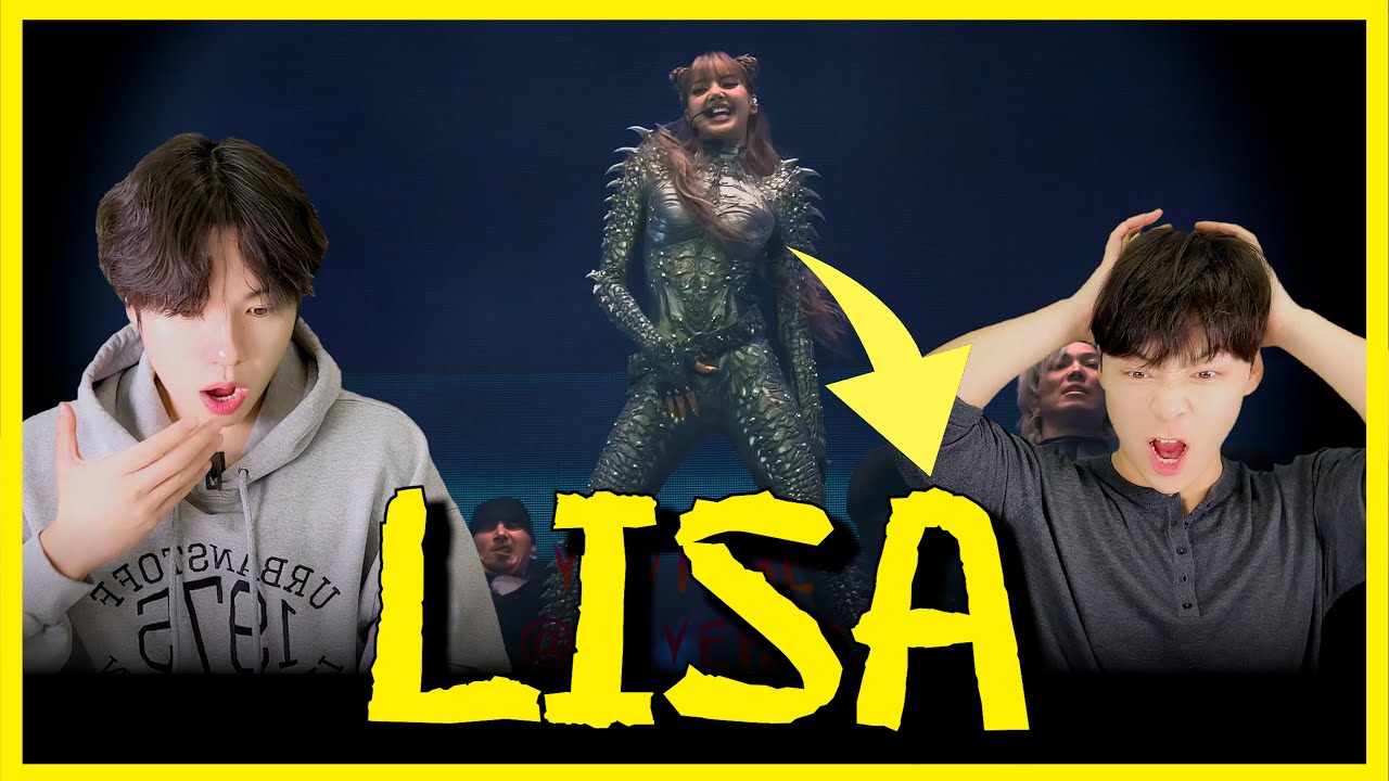 Korean react  LISA COACHELLA OPENING Thunder+FUTW+LALISA fancam 🥰💝