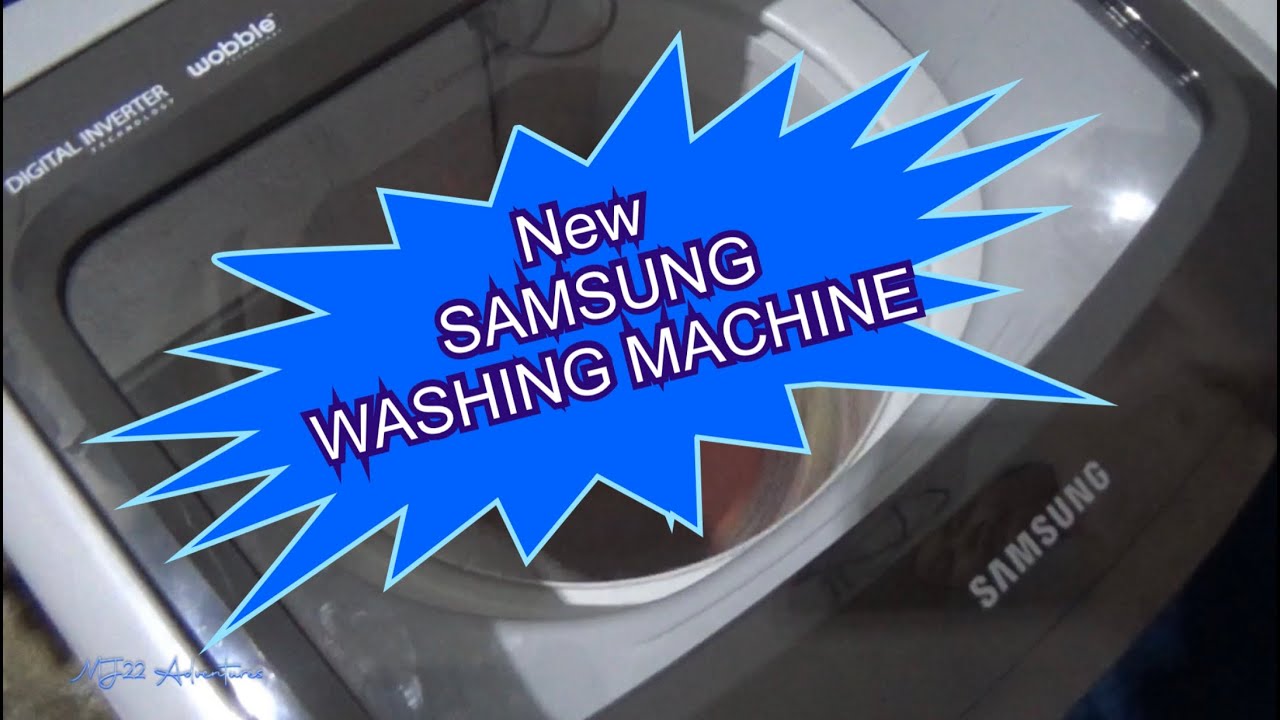 SAMSUNG WASHING MACHINE Demonstration on Our first owned.