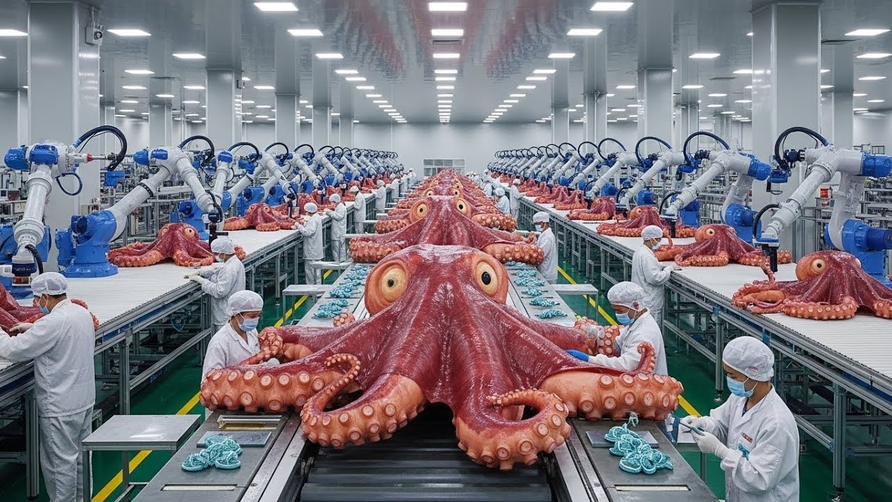 Inside the Octopus Processing Plant — How This Deep-Sea Creature Becomes a Global Seafood Product