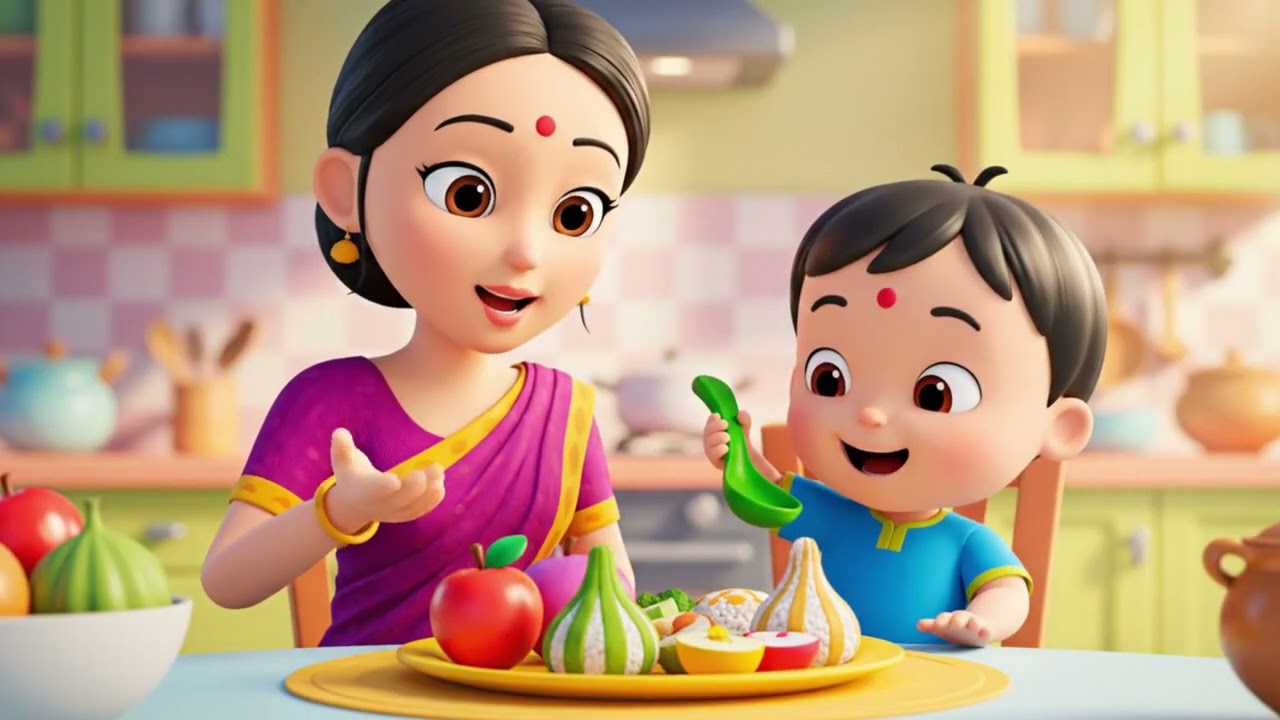 খাবার আগে বিসমিল্লাহ l শিশুদের সুন্দর ইসলামিক কবিতা গান l Kids Islamic Toons