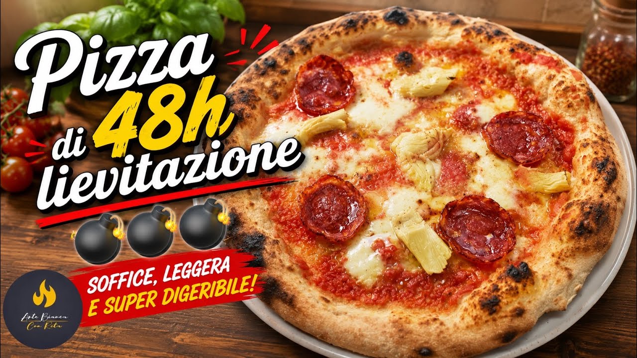 Pizza napoletana 48h fatta in casa impasto stesura e cottura