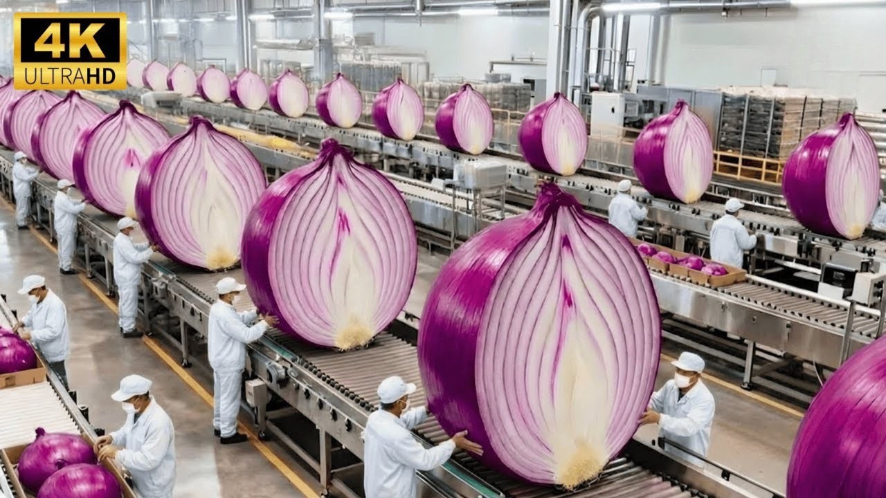 Inside the Largest US Factory From Raw Onions to Premium Powder Full Process