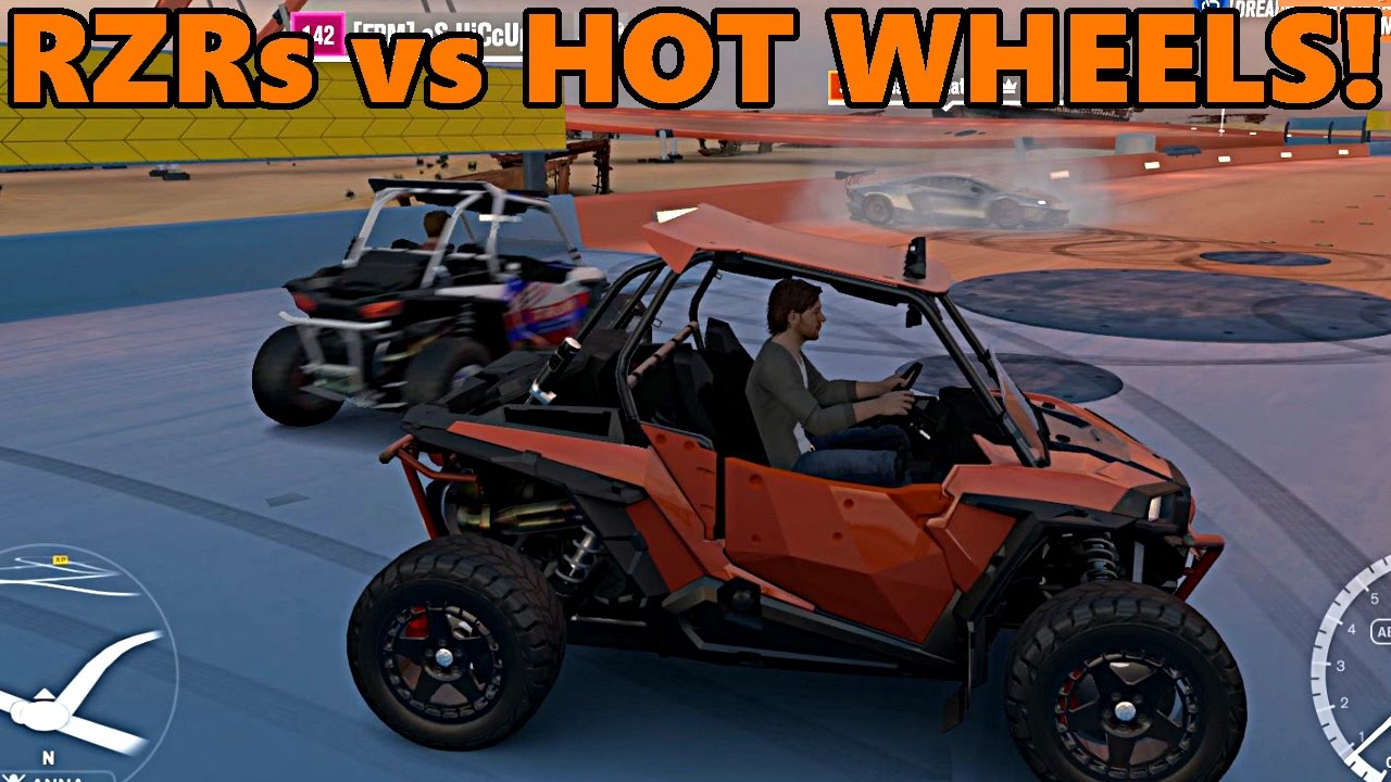 Forza Horizon 3 | HOT WHEELS, POLARIS RZR MULTIPLAYER CHALLENGE!