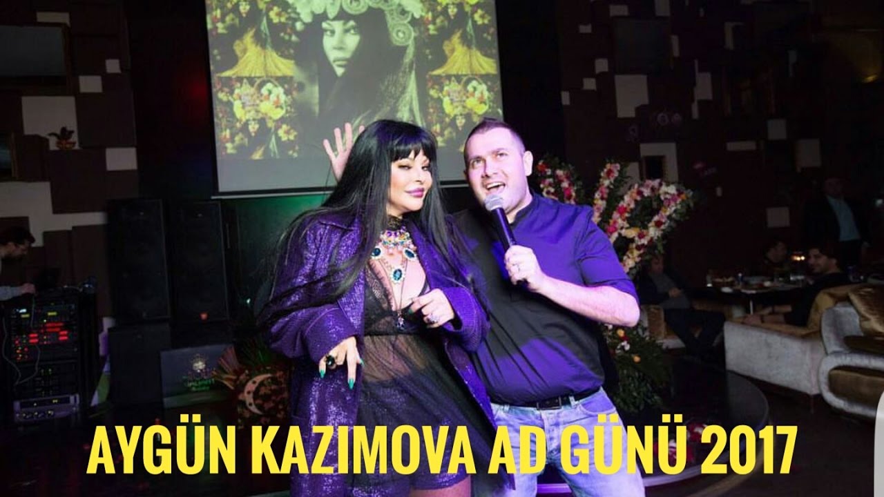 Aygün Kazımovanın ad günündən ŞOK görüntülər 