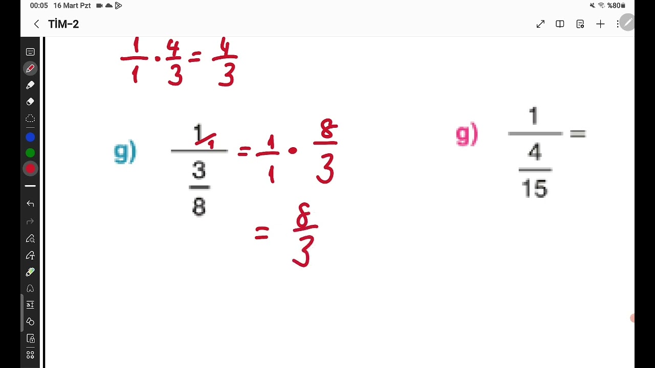 TIM-2(2.ders- Rasyonel Sayılarda Çarpma ve Bölme )