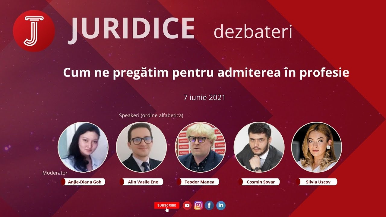 Cum ne pregătim pentru admiterea în profesie (ediția 466)