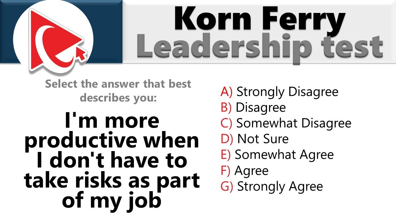Как пройти тест на определение лидерских качеств KORN FERRY — вопросы и ответы с решениями