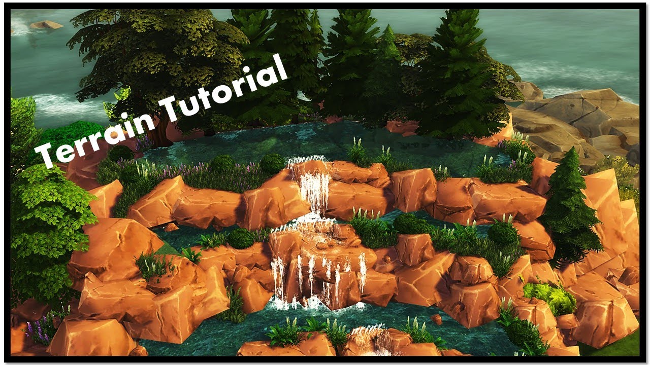 Terrain Tutorial | Multi Tiered Waterfalls | Sims 4 | No CC