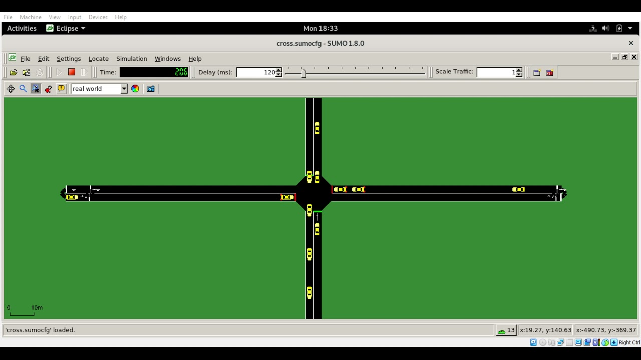 (Sumo simulation) V2X Communication between emergency vehicles and traffic lights