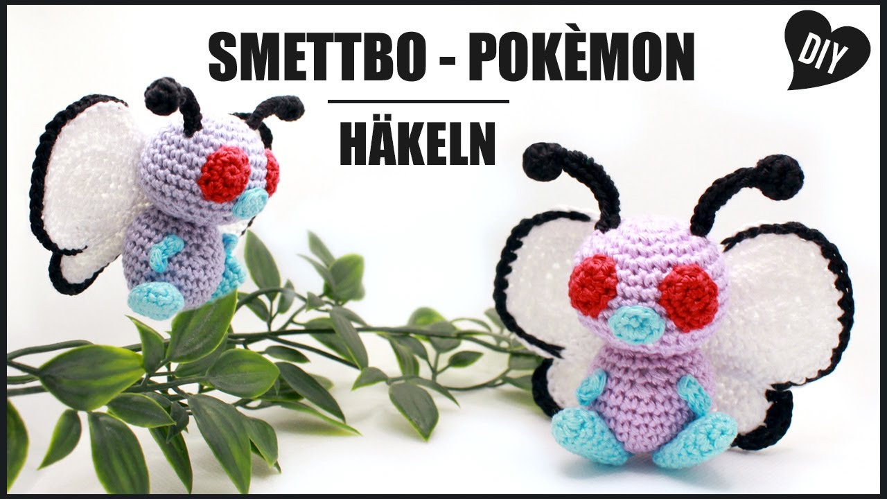 Smettbo häkeln | Pokèmon Amigurumi - Schmetterling Häkelanleitung - DIY by Pfirsichteufel