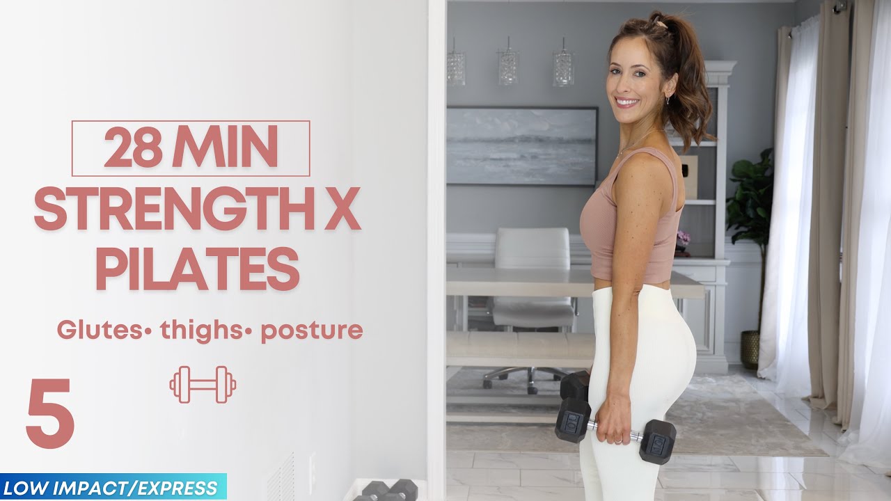 28 min Strength x Pilates Workout | NO Squats + Lunges | Beginner Friendly