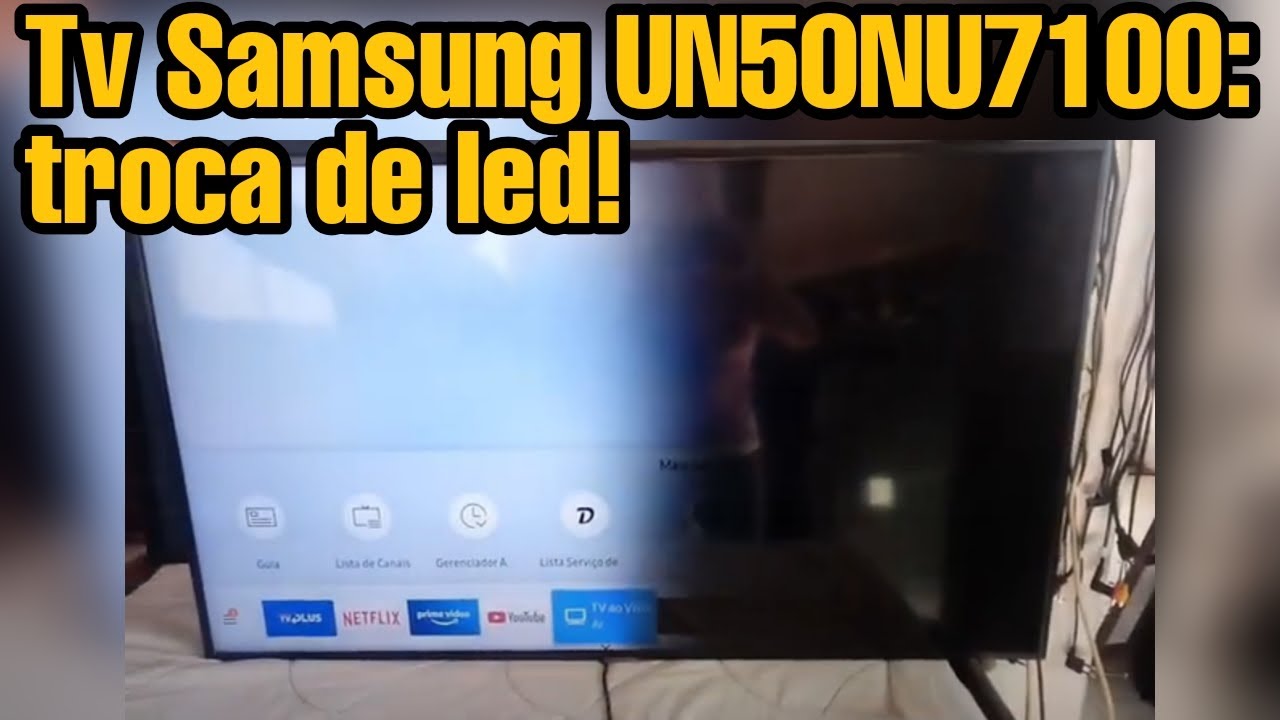 VEJA COMO TROCAR os LEDs DA TV SAMSUNG UN50NU7100 #conserto #tvshow #travel #viralvideo #trend