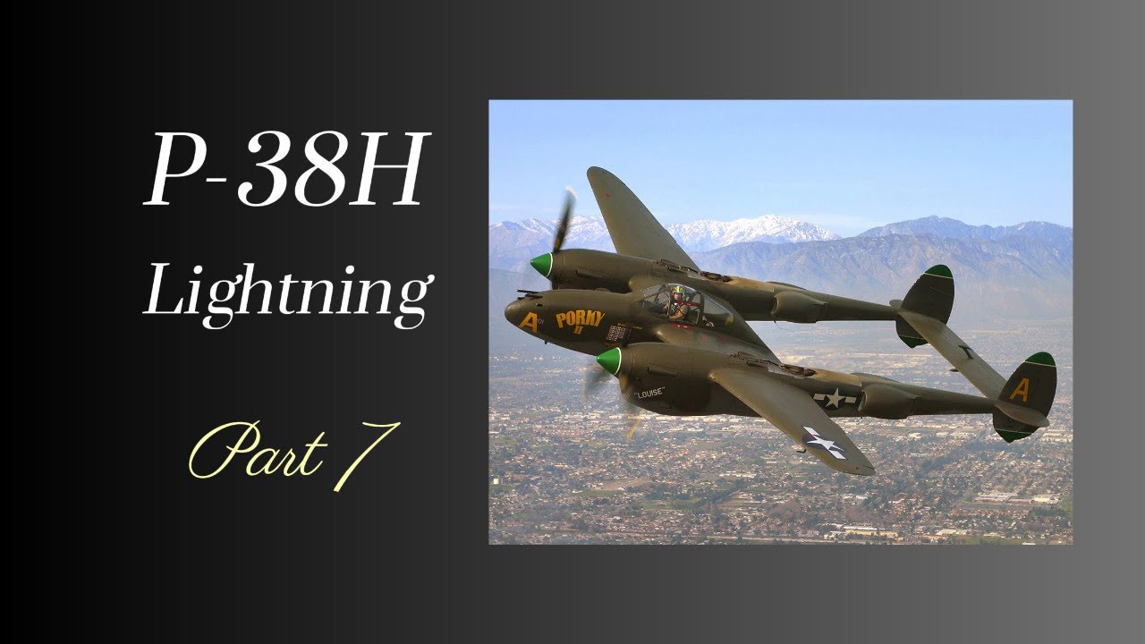P38 H Lightning Part 7 - Landing gear and wheels. Paper model building.