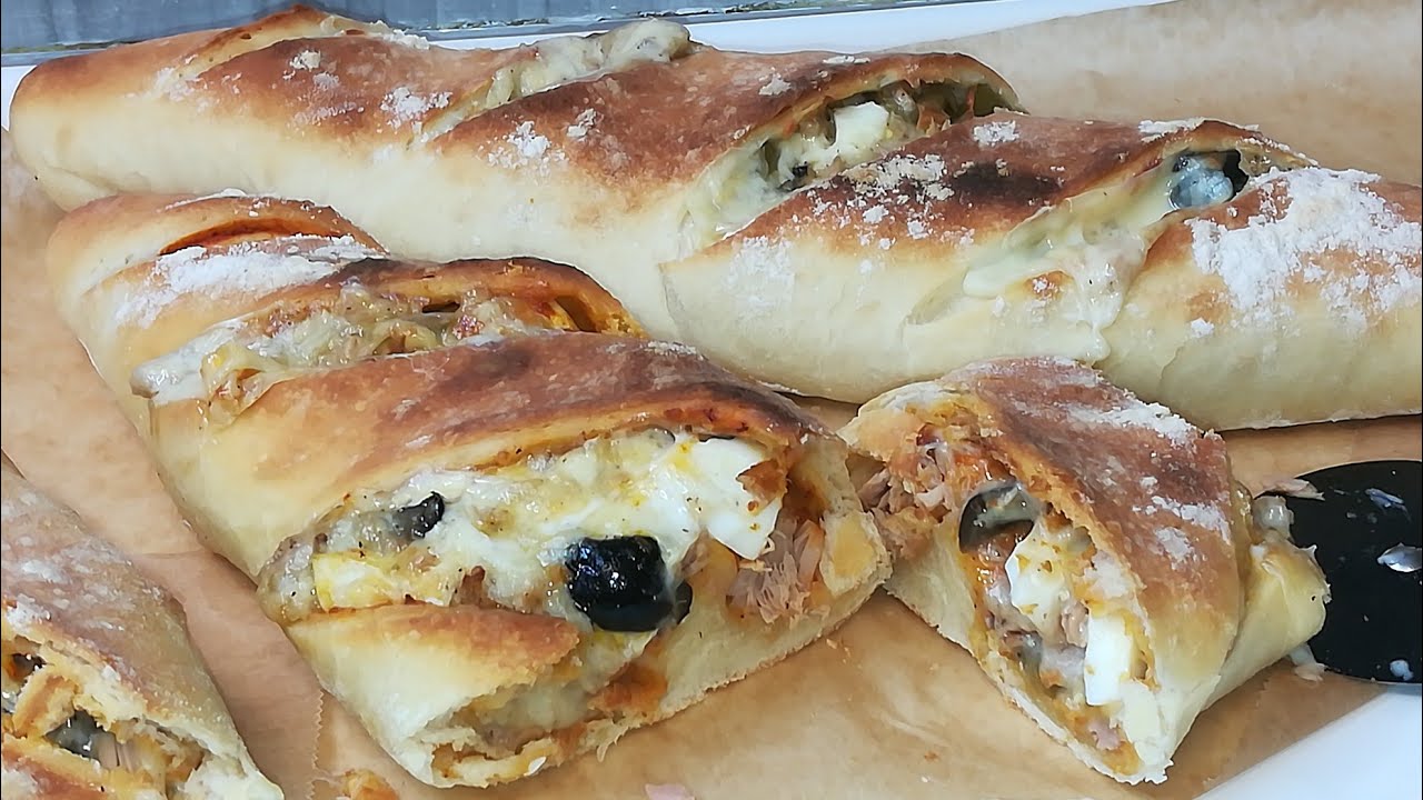 باڨات محشية (فارسي) بالتن مشخشخة بالجبن/baguette farcie au thon et fromage@cuisinearij