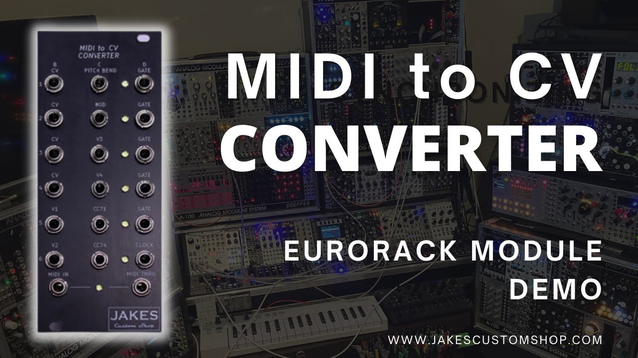 MIDI CV Converter Eurorack Module Demo