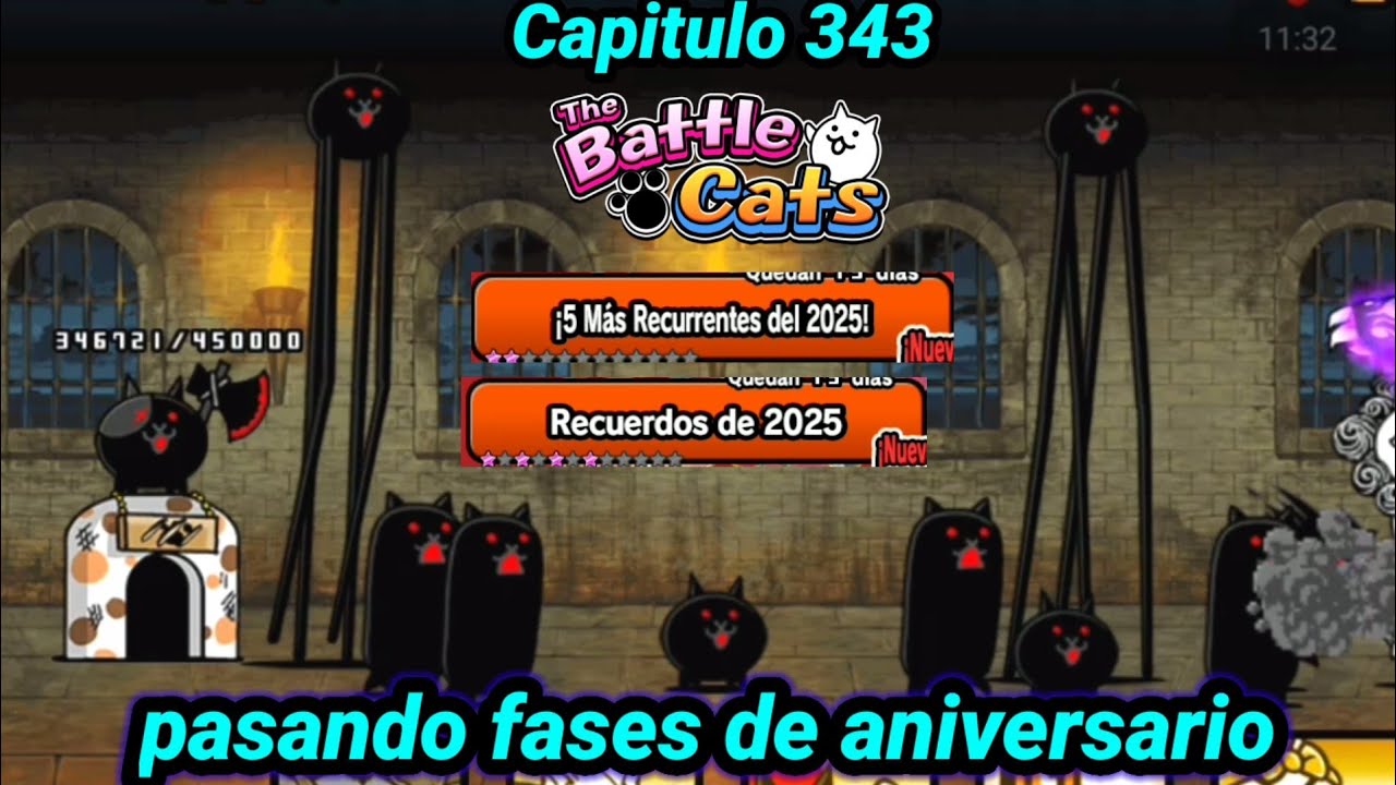 Recuerdos de 2025 y ¡5 más recurrentes del 2025! | Eventos de año nuevo lunar |The battleCats cap343