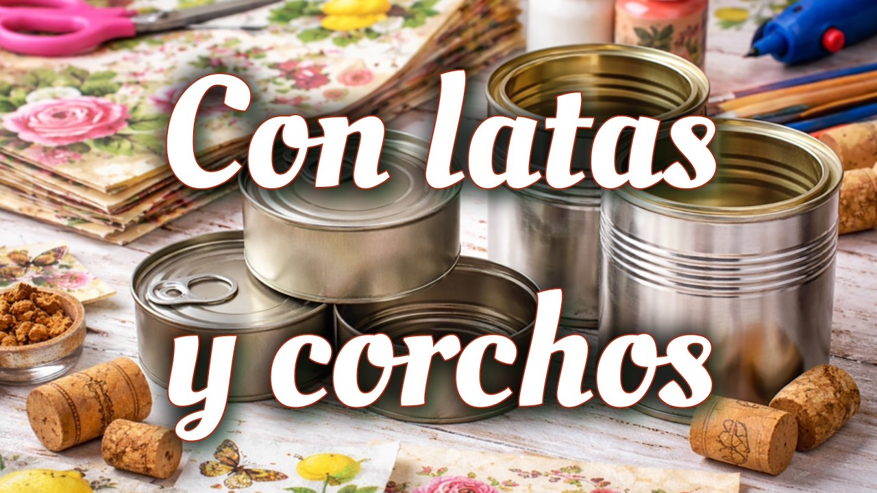 Con latas y corchos, la combinación perfecta