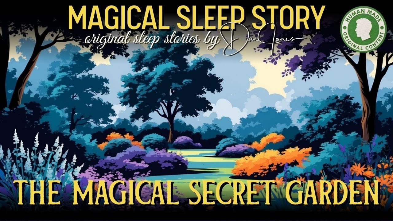 😴 The Magical Secret Garden 💤 Bedtime Story | Dan Jones Sleep Stories (No AI) Black Screen