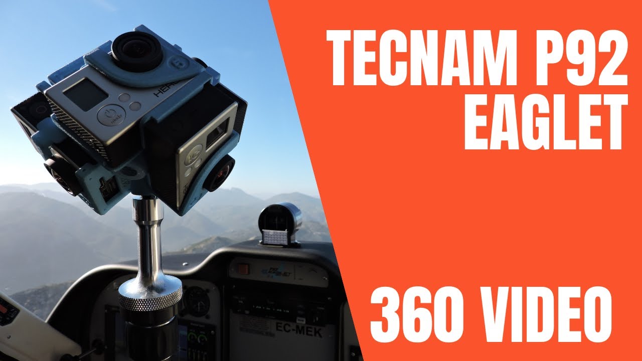 Cámara en 360 GRADOS Volando con la TECNAM P92 EAGLET