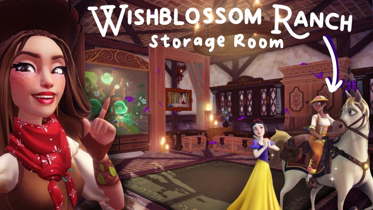 Дизайн складского помещения для дополнения Wishblossom Ranch в Disney Dreamlight Valley! | Kyra's...
