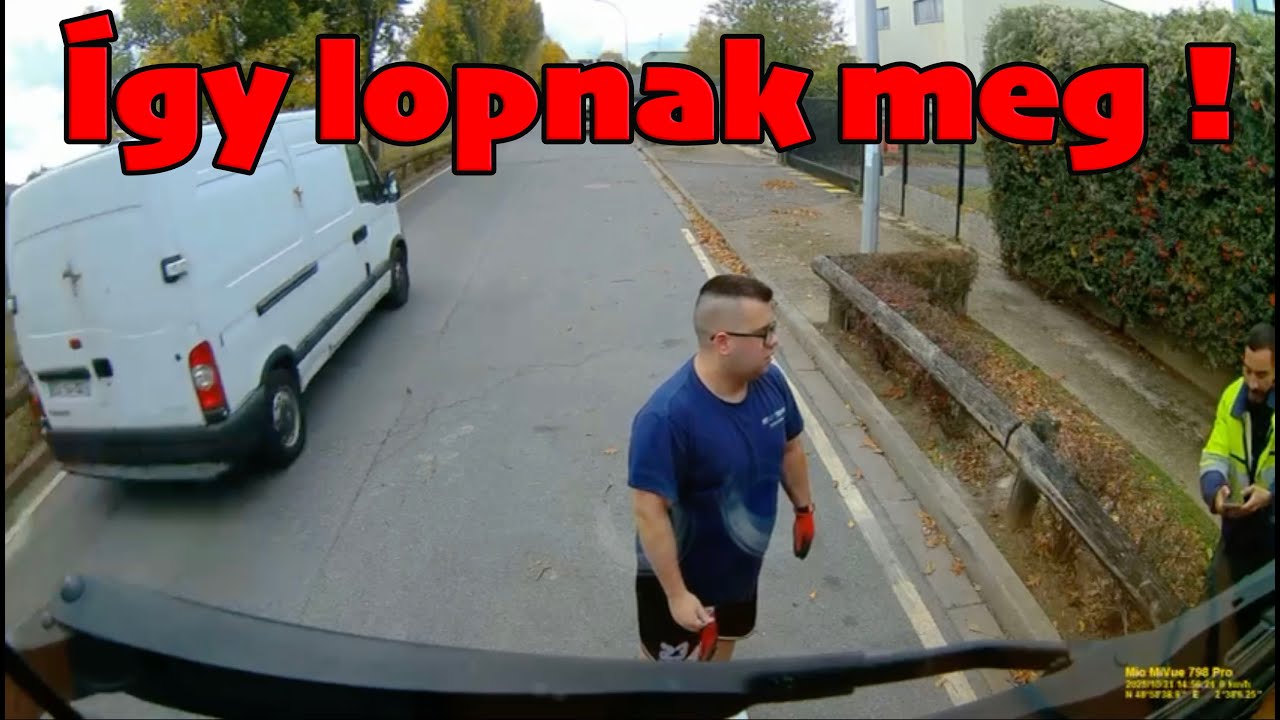 Így lopják meg a kamionost. Vette a kamera. (Párizs-2025)