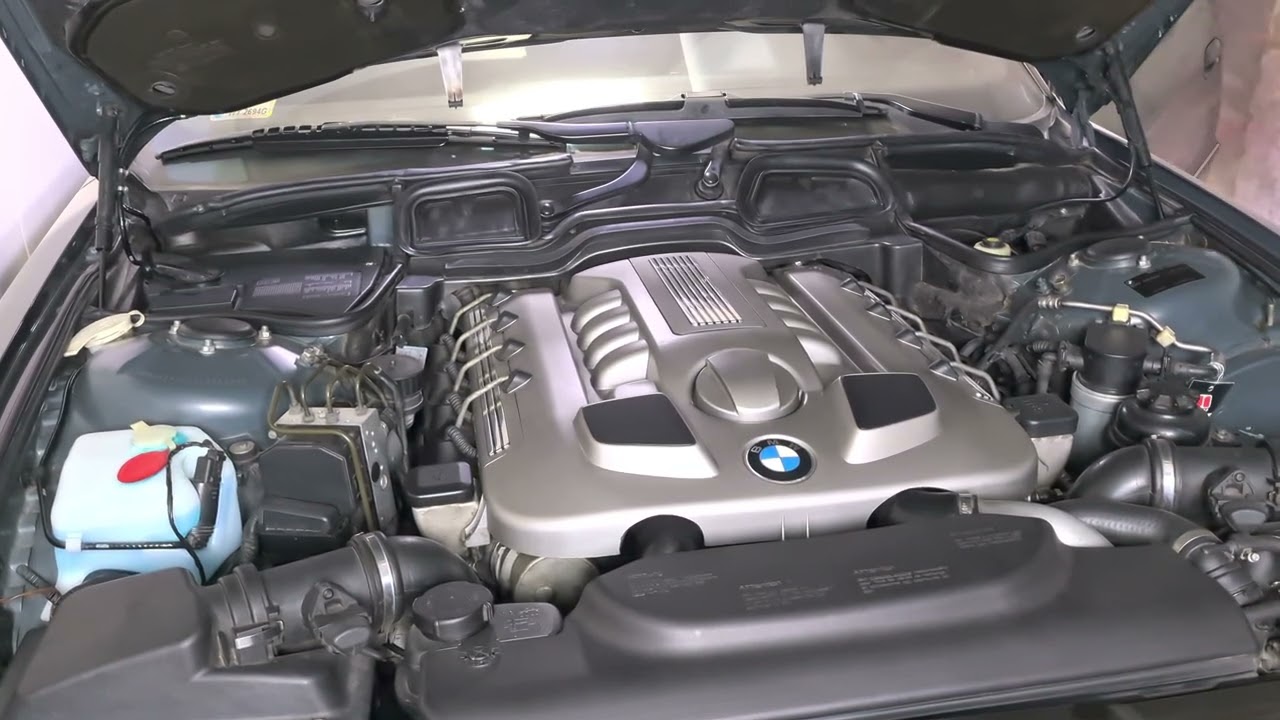 #BMW #e38 #740d #V8diesel sound 303K starting the engine  after 6 months
