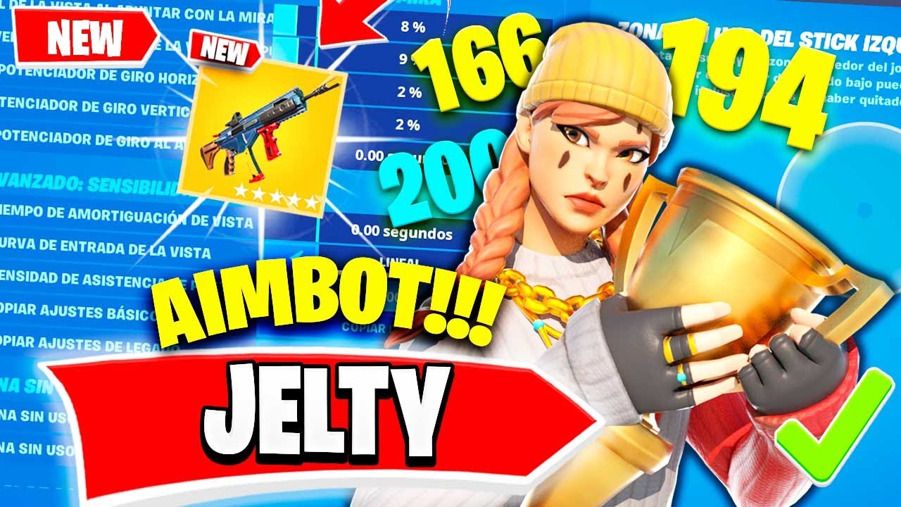LA SENSIBILIDAD DE JELTY CONVERTIDA A MANDO | Fortnite CAPITULO 3 | AIMBOT | PS4-PS5-XBOX