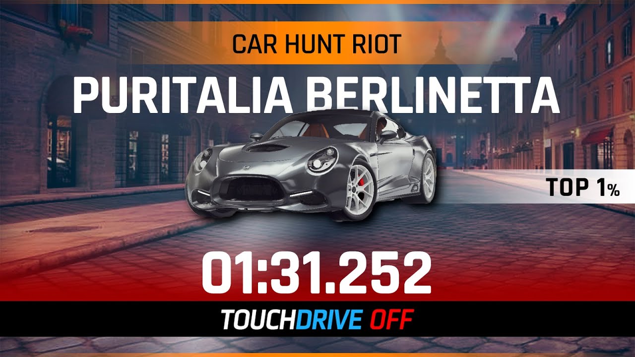 Asphalt 9 Car Hunt Riot - PURITALIA BERLINETTA - 01.31.252 - Manual Drive Lap ft. JagerMajsterrr