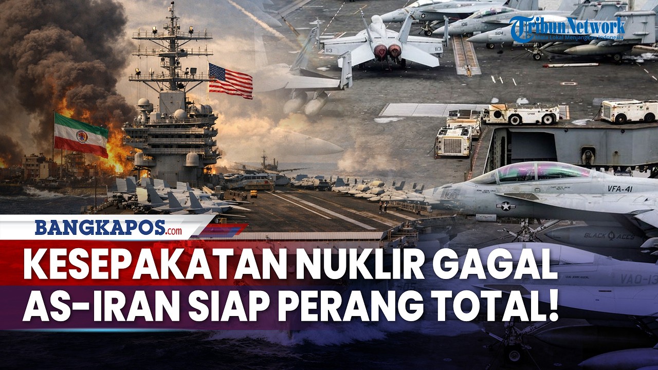 Negosiasi Berakhir Tanpa Kesepakatan, AS Kerahkan 2 Kapal Induk, 100 Jet Tempur & Ribuan Prajurit