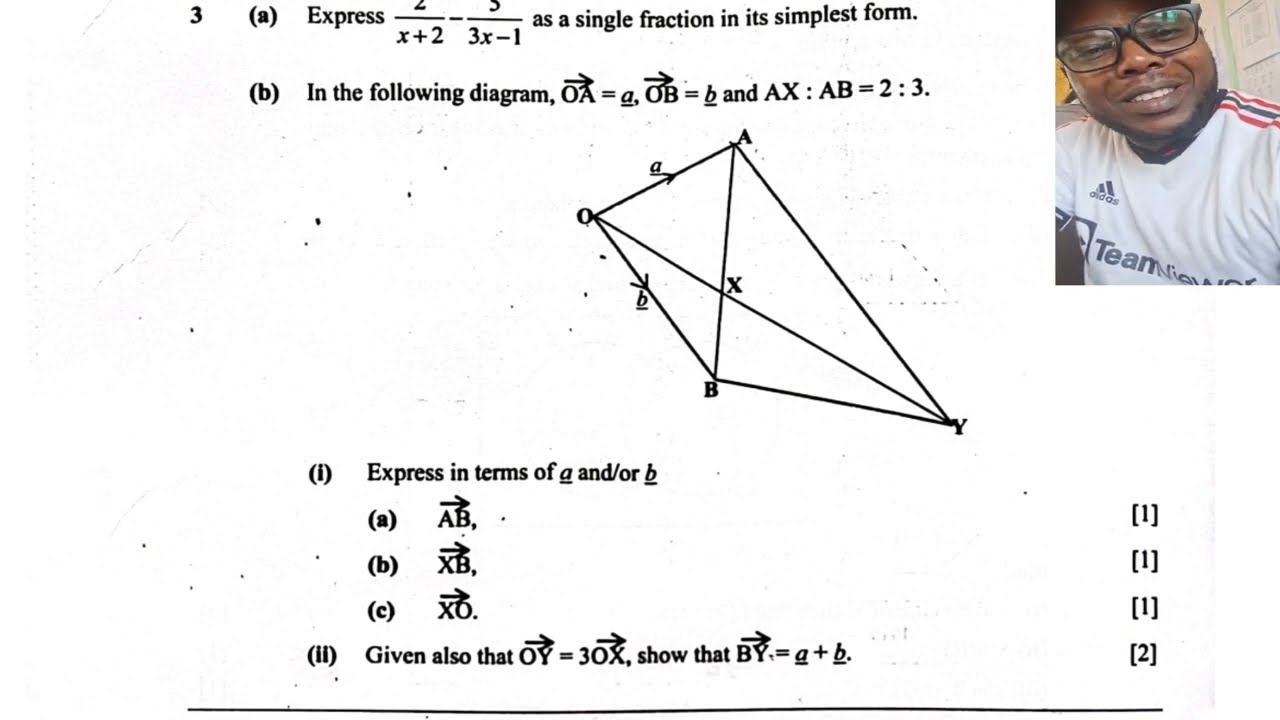 Watch what you need to do || Vector paper 2 Exam question || 2024 GCE P2